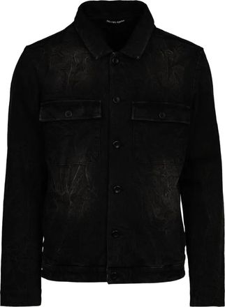 Hannes Roether buttoned chest-pocket shirt jacket - Grigio