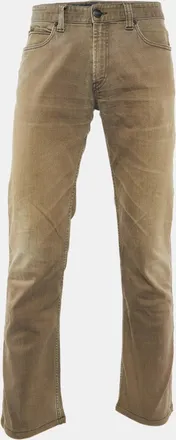 Armani Brown Stretch Cotton J15 Slim Fit Pants