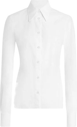 Dolce & Gabbana Blouse met puntige kraag - Wit