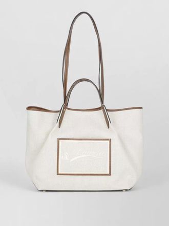 Lanvin leather shoulder bag detachable clutch