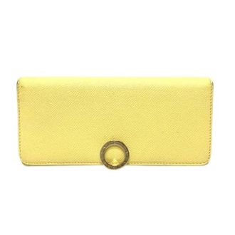 Bulgari Pre-owned Vintage Lange Portemonnee (bi-fold) - Dames - Vintage Accessoires - Geel - ONE Size - Leer - Vintage