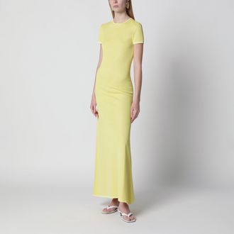 Jacquemus Maxi dress La Robe Maille in yellow knit