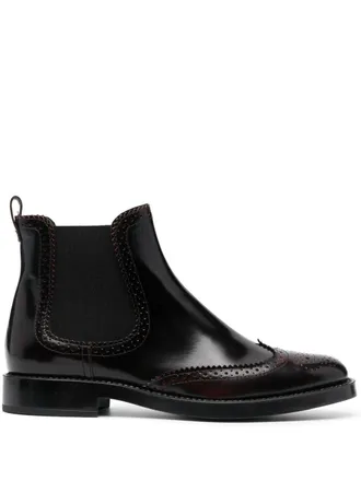 Tod's Chelsea laarzen met broguedetail - Rood