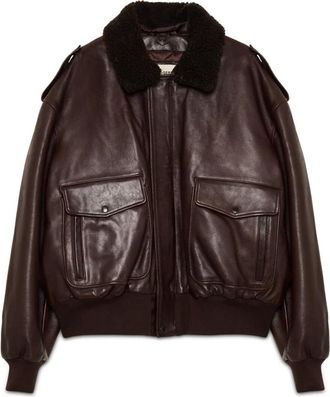 Roy Rogers Aviatorjack - Dames - Jassen - Bruin - Maat: 2XS Leer