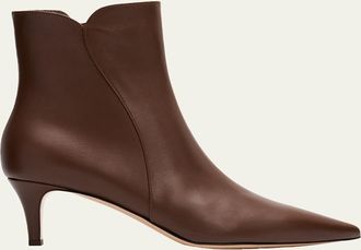 Gianvito Rossi 55mm Vitello Leather Ankle Boots