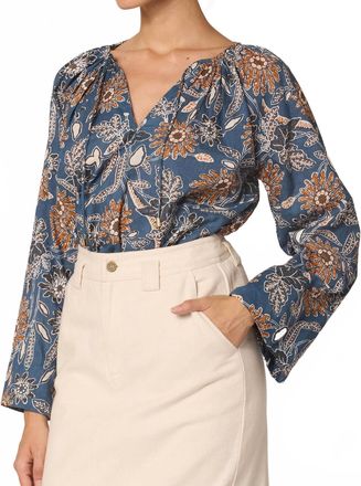 Cleobella Allison Blouse In Magnolia Floral Print