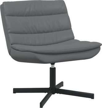 vidaXL Vidaxl - Swivel Chair Grey 63 x 75 x 76 cm Faux leather