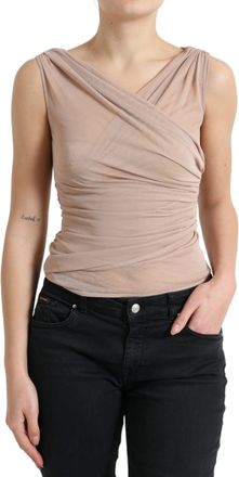 Dolce & Gabbana Gekruist Halslijn Mouwloze Top