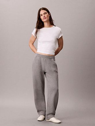 Calvin Klein Joggers Pierna Ancha Barrel Felpa De Algod&oacute;n