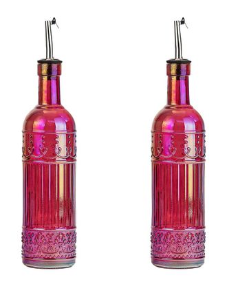 10 Strawberry Street 14 Strawberry Street Abercorn Textured Glass Oil & Vinegar Cruet Set