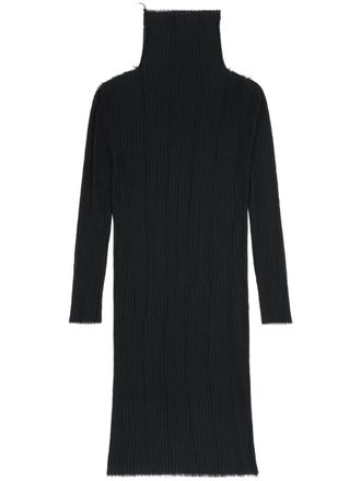 Maison Margiela Abito midi a maniche lunghe - Nero