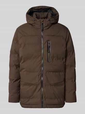 Camel Active Parka mit Kapuze und Pattentaschen Modell TEXXXACTIVE in Dunkelbraun, Gr&ouml;&szlig;e 54