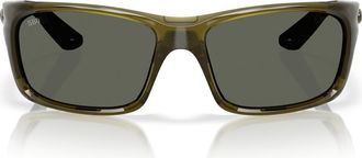 Costa Jose Pro 62mm Polarized Rectangular Sunglasses in Seagrass/Gray at Nordstrom