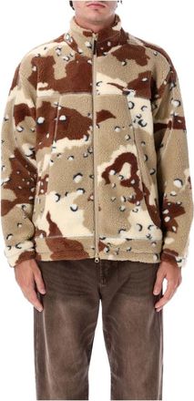 Obey Axis Sherpa Jas - Heren - Fleece jassen - Veelkleurig - L - Polyester - Fitness