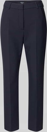 Max Mara Slim Fit Bundfaltenhose mit Viskose-Anteil Modell RANA in Marine, Gr&ouml;&szlig;e 34