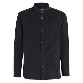 Barbour Casual Shirts, male, Blue, Size: 2XL Washed Cotton Overshirt