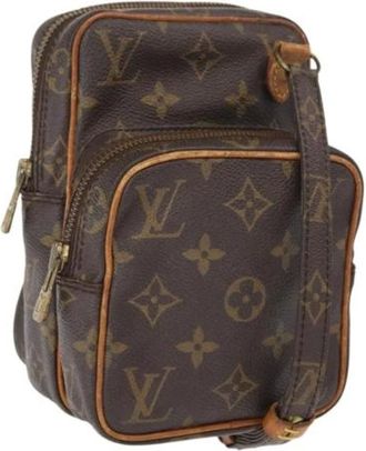 Louis Vuitton Pre-owned Cross Body Bags, female, Brown, Size: ONE SIZE Pre-owned Canvas Cross Body Bag
