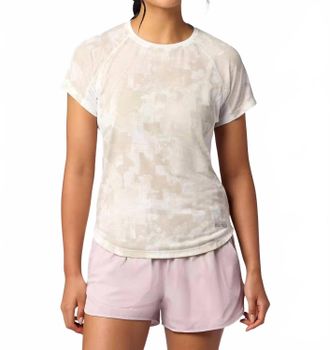 Marmot Uptrail Short Sleeve Tee In Birch Bark Map Camo