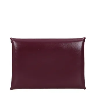 Jil Sander Leather Envelope Wallet - Burgundy