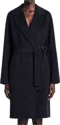 Max Mara Arona Jas - Dames - Jas met riem - Zwart - XS - Wol - Jassen
