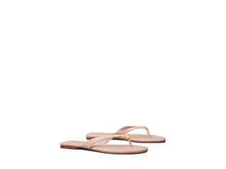Tory Burch Classic Flip Flop Womens Sandals Shell Pink : 5.5 M, Leather
