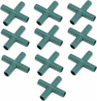OEM Conectores De Pl&aacute;stico Para Marcos, Conectores De Tubo En &Aacute;ngulo Recto, Conectores Para Construcci&oacute;n De Invernaderos, 16 Mm, Cruce De 4 V&iacute;as, 10 Unida