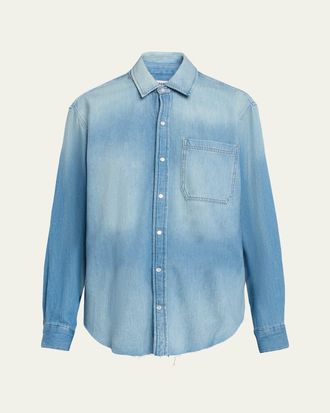 Re/Done Easy Long-Sleeve Denim Shirt