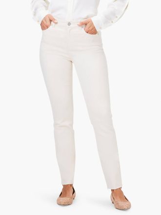 Nic+Zoe Mid Rise Straight Ankle Jean In Cns Canvas