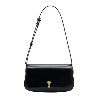 Ami Shoulder Bags, female, Black, Size: ONE SIZE Paris Paris Shoulder Bag