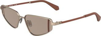 Calvin Klein Jeans CKJ25200S 770 Womens Sunglasses Gold Size 57