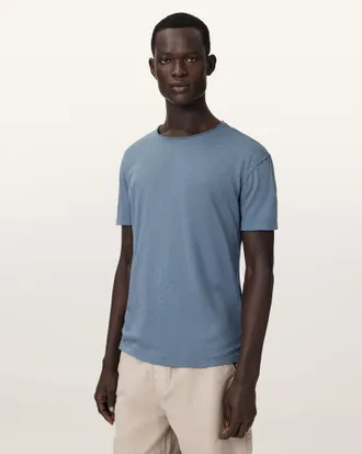 AllSaints Figure Crew Neck Raw Edge T-Shirt