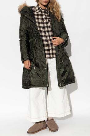 Moncler Moustique Puffer Jacket, Womens, Green