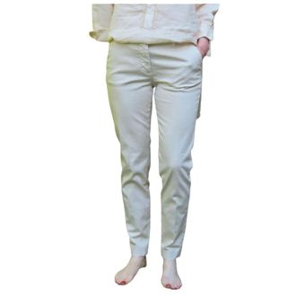 Mason's Broeken, Dames, Beige, S, Katoen, New York Micro Printed Broek