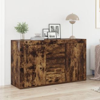 vidaXL Credenza Rovere fumo 120 x 36 x 69 cm Legno multistrato - Vidaxl