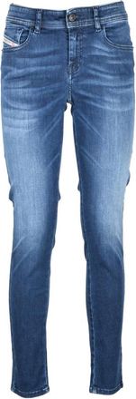 Diesel Slandy Jeans - Dames - Slim Fit Jeans - Blauw - W28 - Katoen - Jeans