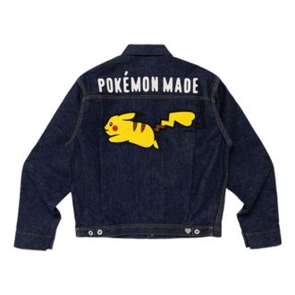 Human Made x Pokemon Made Denim Jacket Indigo XX31JK005