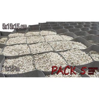 OEM Estabilizador De Grava - Pack 5 - 75m2 - 5cm Altura (15x15cm) - 1x10m (4,49 /m2)