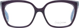 Yohji Yamamoto Womens Purple Plastic Glasses (frames) Accessory