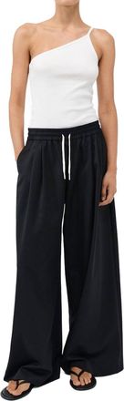 St.Agni Wool Drawstring Pants In Black