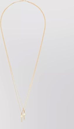 Dsquared2 double chain necklace cross pendants engraving