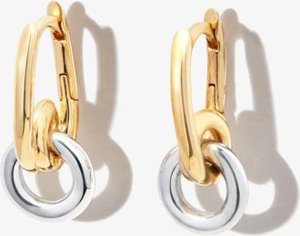Otiumberg Gold Vermeil Loop Drop Hoop Earrings - Womens - Gold Vermeil/Sterling Silver