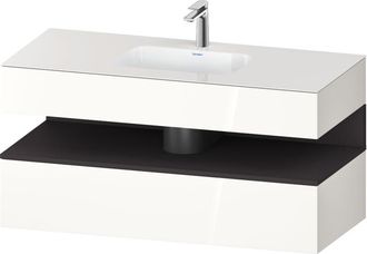 Duravit Qatego Lavabo Encastrado Con Base De Lavabo Consola, - Duravit