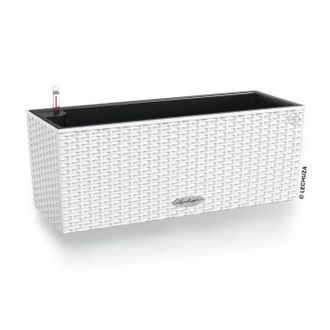 Lechuza Jardiniere - Balconera Cottage 50 - Kit Complet - Blanc - 8 L - Lechuza