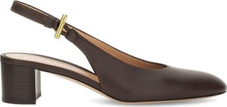 Gianvito Rossi Anais Slingback in Brown Calf Leather at Nordstrom, Size 36.5