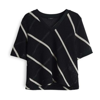 OPUS Multicolor Dames Sweatshirt Klassieke Pasvorm - Dames - Tops - Zwart - Maat: S