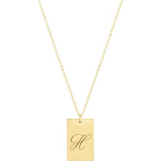Set & Stones Stella Initial Necklace in Gold /H at Nordstrom