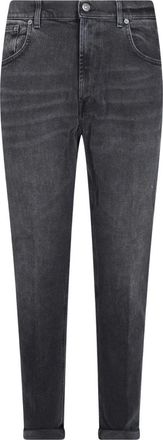 Dondup Pantalone Ervin - Heren - Jeans - Zwart - Maat: W30 Katoen