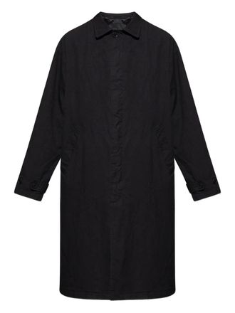 Comme Des Garçons buttoned coat - men - Polyester - M - Black