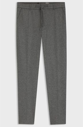 HUGO BOSS Tapered-Fit Trousers In Brushed Stretch Flannel, Brand Size 48 (US Size 32)