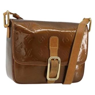 Louis Vuitton Pre-owned Cross Body Bags, female, Brown, Size: ONE SIZE Pre-owned Vintage Patent Leather Shoulder Bag